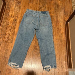 Women's Abercrombie ultra high rise ankle straight jean Size 26xs